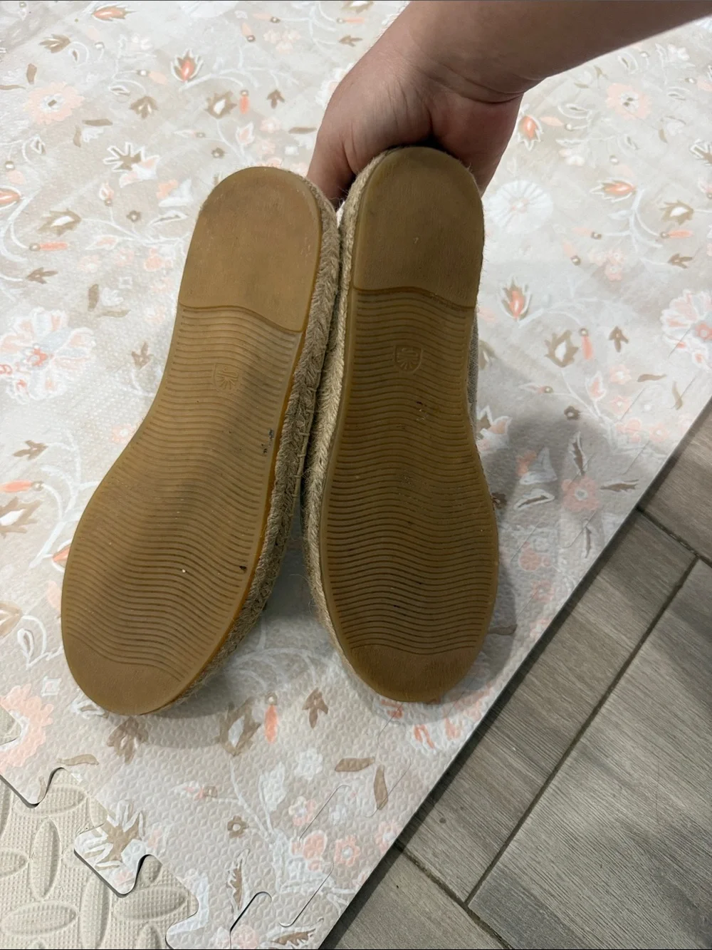 Soludos Natural Canvas Espadrilles with Eye Motif